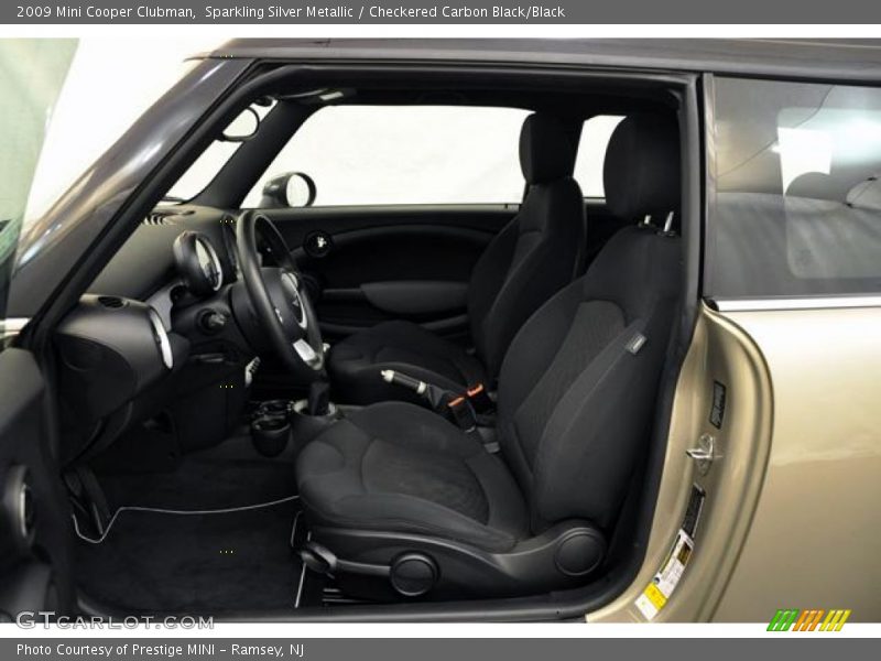 Sparkling Silver Metallic / Checkered Carbon Black/Black 2009 Mini Cooper Clubman