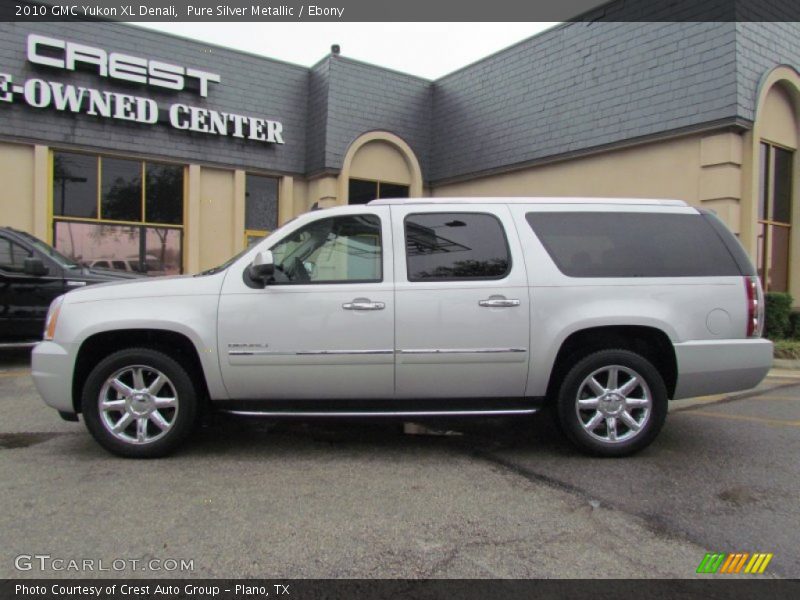 Pure Silver Metallic / Ebony 2010 GMC Yukon XL Denali