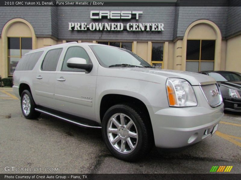 Pure Silver Metallic / Ebony 2010 GMC Yukon XL Denali