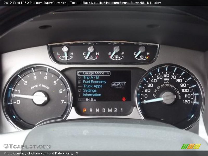  2012 F150 Platinum SuperCrew 4x4 Platinum SuperCrew 4x4 Gauges