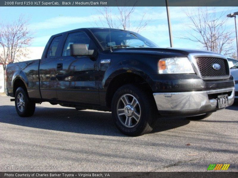 Black / Medium/Dark Flint 2008 Ford F150 XLT SuperCab