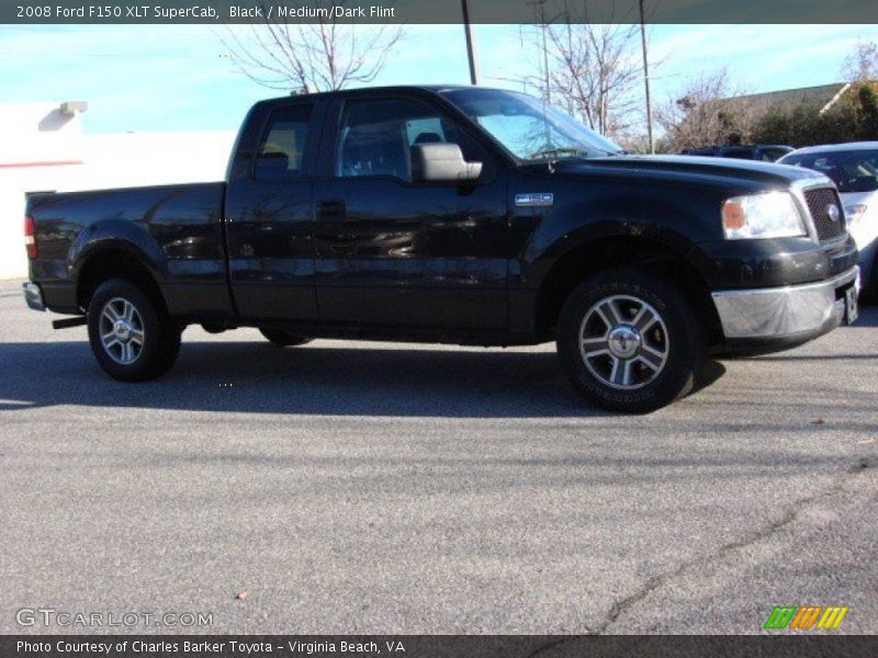 Black / Medium/Dark Flint 2008 Ford F150 XLT SuperCab