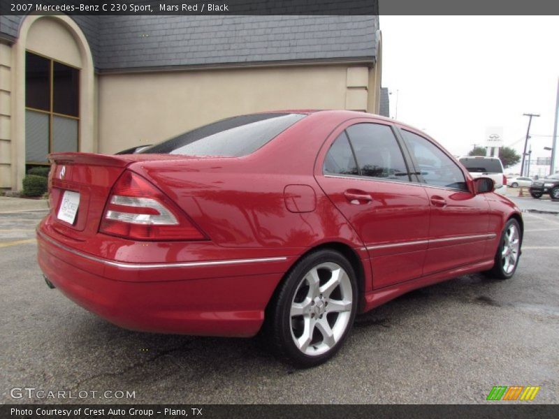 Mars Red / Black 2007 Mercedes-Benz C 230 Sport