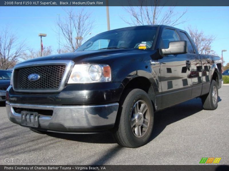 Black / Medium/Dark Flint 2008 Ford F150 XLT SuperCab