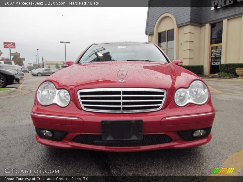 Mars Red / Black 2007 Mercedes-Benz C 230 Sport