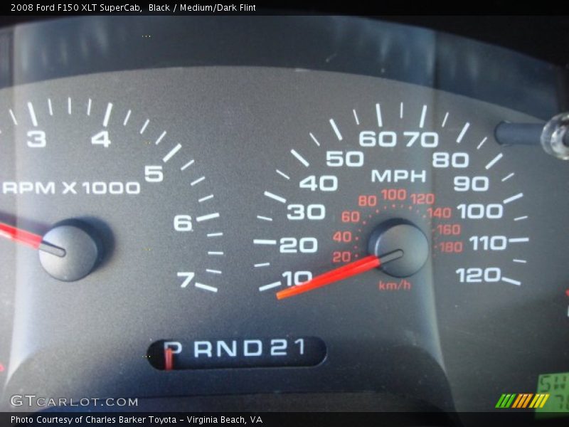 Black / Medium/Dark Flint 2008 Ford F150 XLT SuperCab