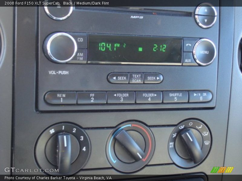 Black / Medium/Dark Flint 2008 Ford F150 XLT SuperCab