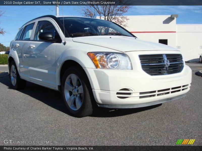 Stone White / Dark Slate Gray/Medium Graystone 2010 Dodge Caliber SXT