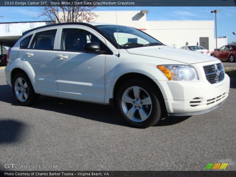 Stone White / Dark Slate Gray/Medium Graystone 2010 Dodge Caliber SXT