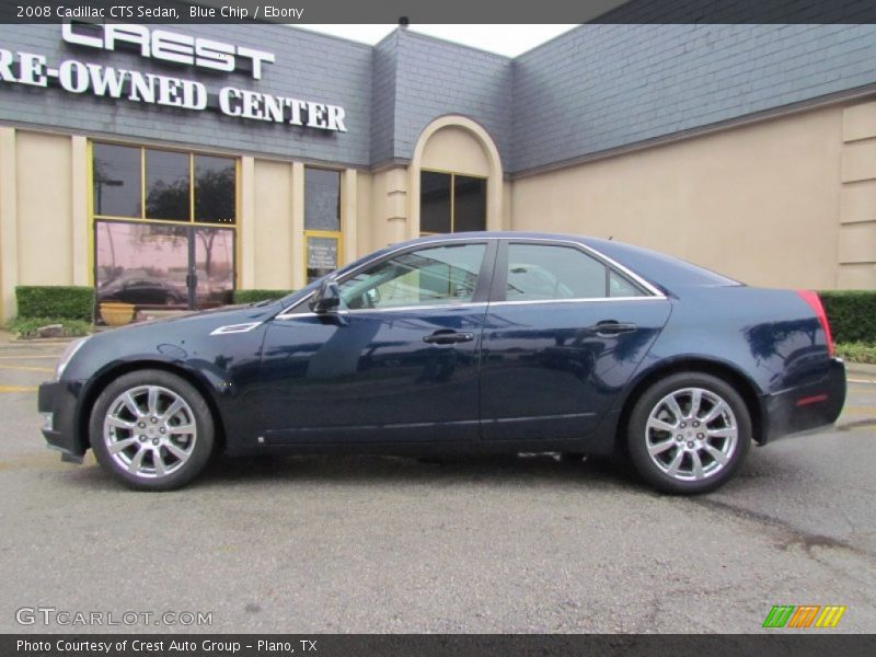 Blue Chip / Ebony 2008 Cadillac CTS Sedan