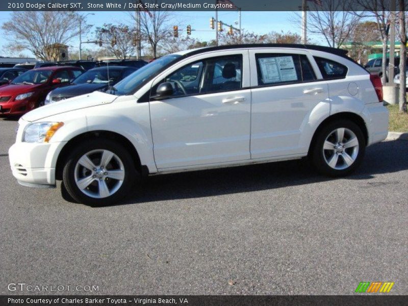 Stone White / Dark Slate Gray/Medium Graystone 2010 Dodge Caliber SXT