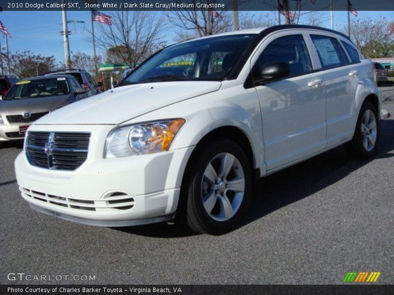 Stone White / Dark Slate Gray/Medium Graystone 2010 Dodge Caliber SXT