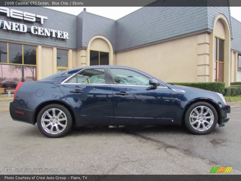 Blue Chip / Ebony 2008 Cadillac CTS Sedan