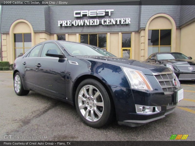 Blue Chip / Ebony 2008 Cadillac CTS Sedan