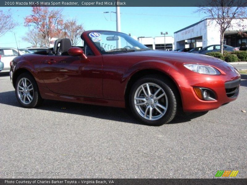 Copper Red Mica / Black 2010 Mazda MX-5 Miata Sport Roadster