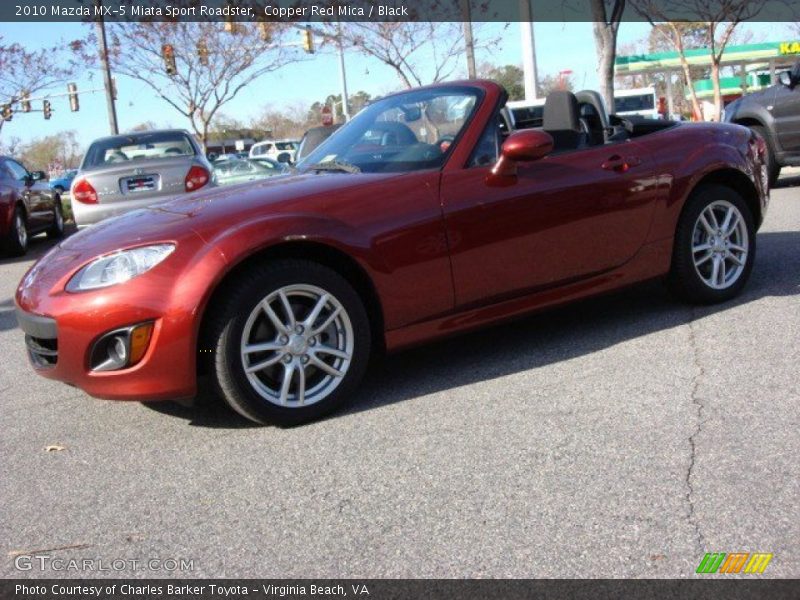 Copper Red Mica / Black 2010 Mazda MX-5 Miata Sport Roadster