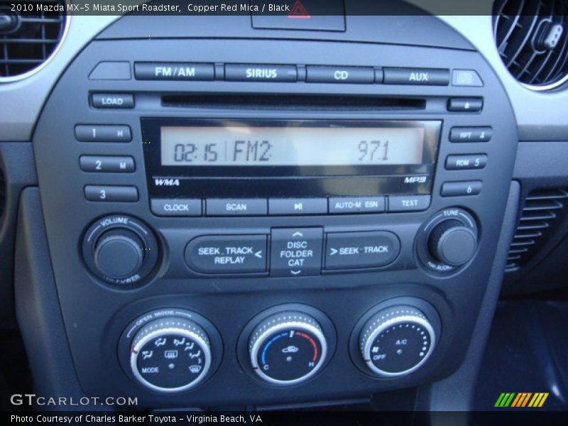 Copper Red Mica / Black 2010 Mazda MX-5 Miata Sport Roadster