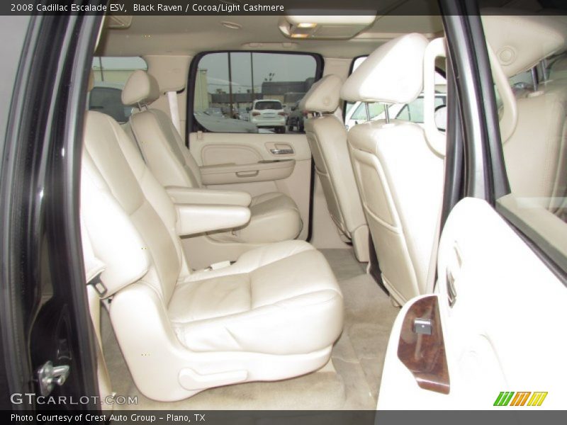 Black Raven / Cocoa/Light Cashmere 2008 Cadillac Escalade ESV