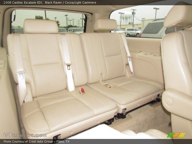 Black Raven / Cocoa/Light Cashmere 2008 Cadillac Escalade ESV