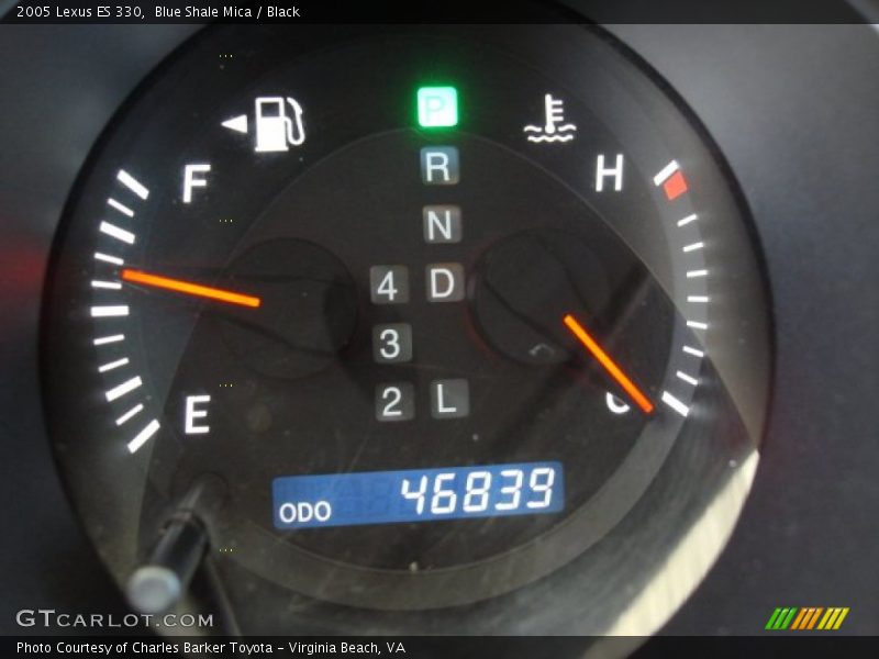 Blue Shale Mica / Black 2005 Lexus ES 330