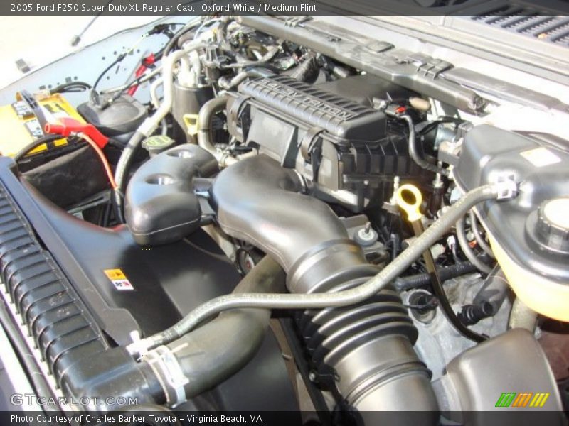 Oxford White / Medium Flint 2005 Ford F250 Super Duty XL Regular Cab