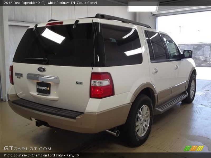 White Platinum Tri-Coat / Camel 2012 Ford Expedition XLT