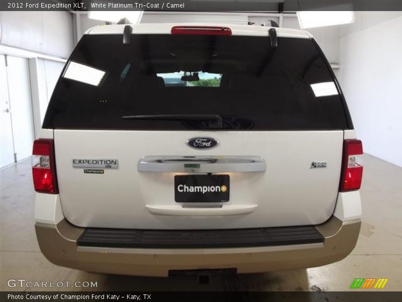 White Platinum Tri-Coat / Camel 2012 Ford Expedition XLT