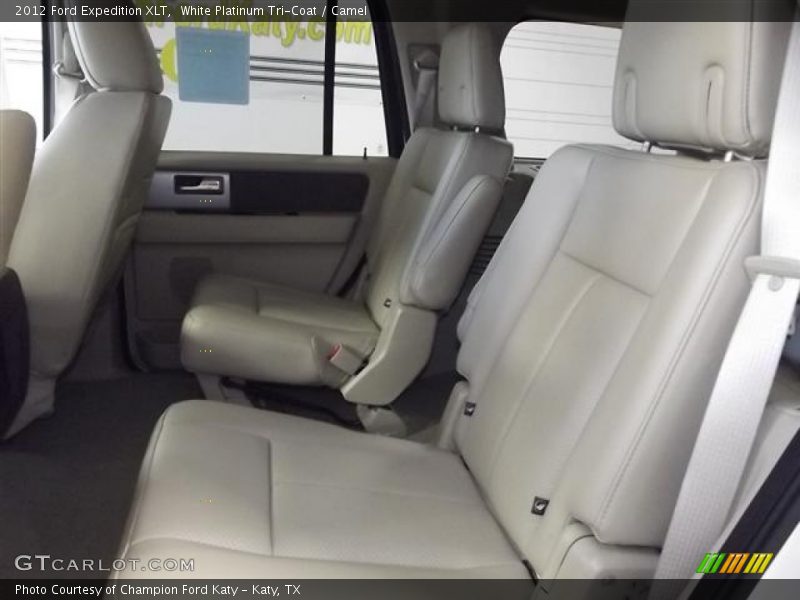 White Platinum Tri-Coat / Camel 2012 Ford Expedition XLT