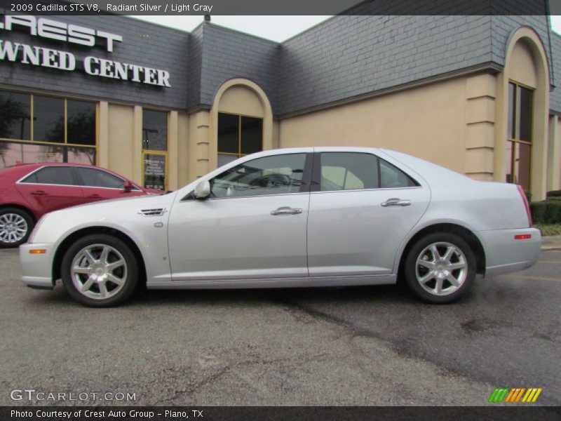 Radiant Silver / Light Gray 2009 Cadillac STS V8