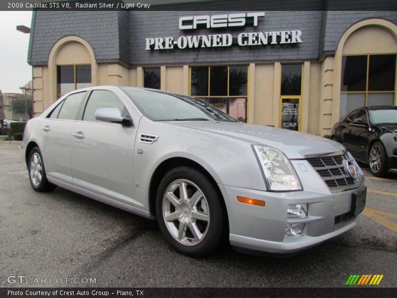 Radiant Silver / Light Gray 2009 Cadillac STS V8