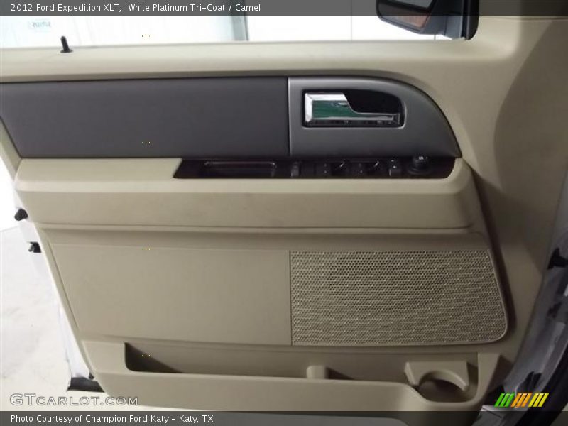White Platinum Tri-Coat / Camel 2012 Ford Expedition XLT