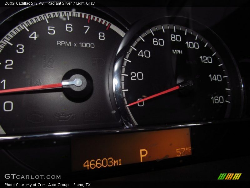 Radiant Silver / Light Gray 2009 Cadillac STS V8