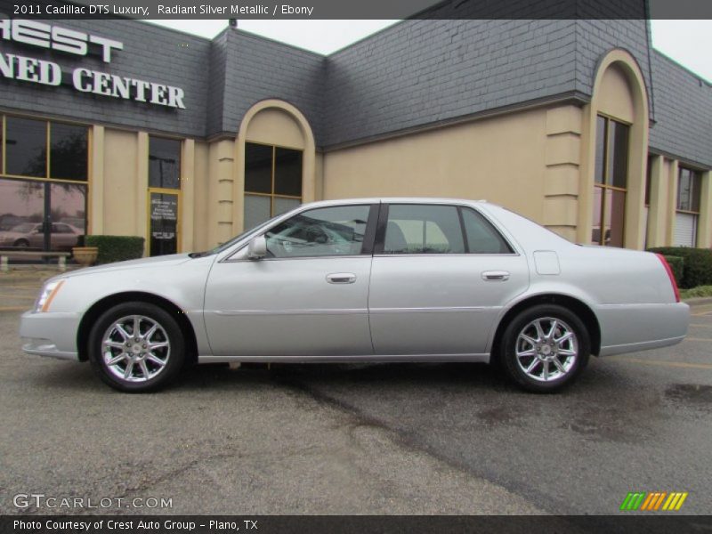 Radiant Silver Metallic / Ebony 2011 Cadillac DTS Luxury
