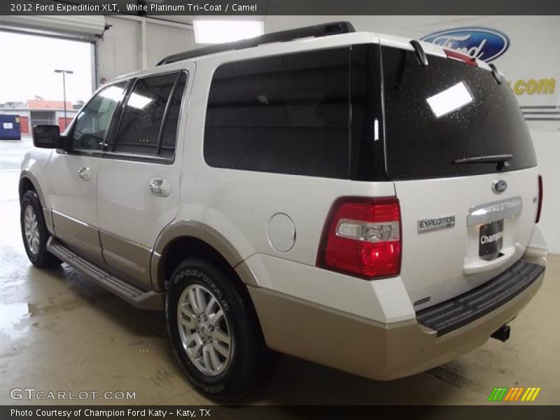 White Platinum Tri-Coat / Camel 2012 Ford Expedition XLT