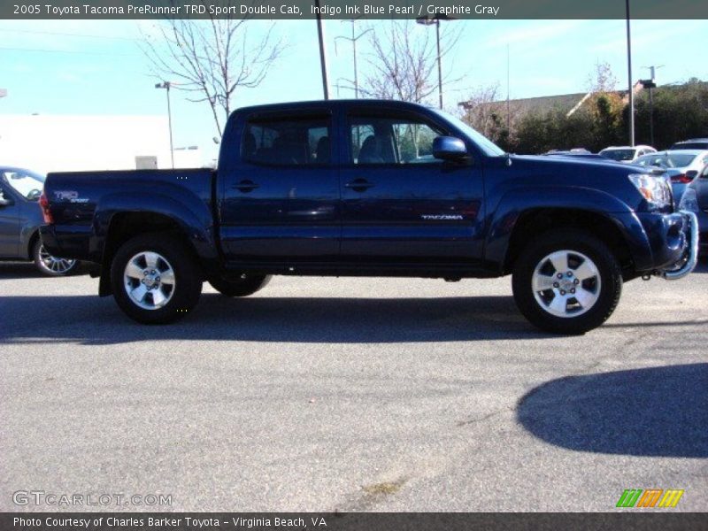 Indigo Ink Blue Pearl / Graphite Gray 2005 Toyota Tacoma PreRunner TRD Sport Double Cab