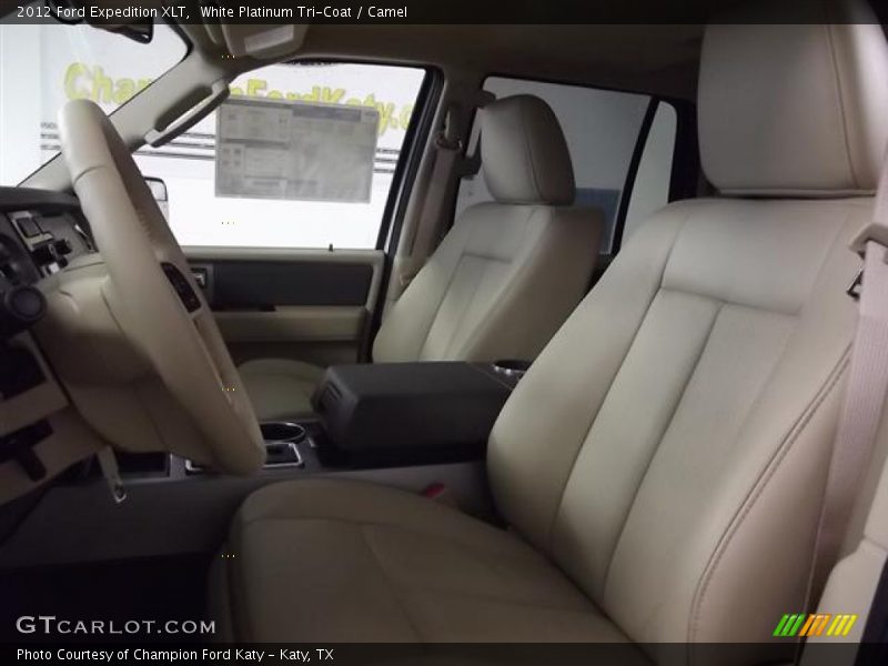 White Platinum Tri-Coat / Camel 2012 Ford Expedition XLT