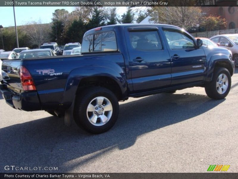 Indigo Ink Blue Pearl / Graphite Gray 2005 Toyota Tacoma PreRunner TRD Sport Double Cab
