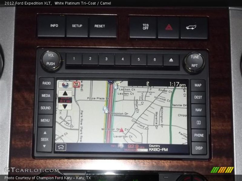 Navigation of 2012 Expedition XLT