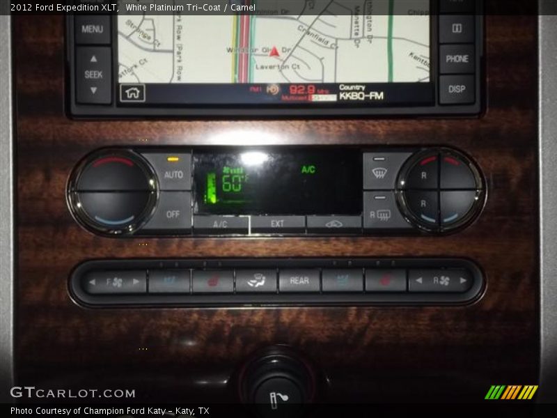 White Platinum Tri-Coat / Camel 2012 Ford Expedition XLT