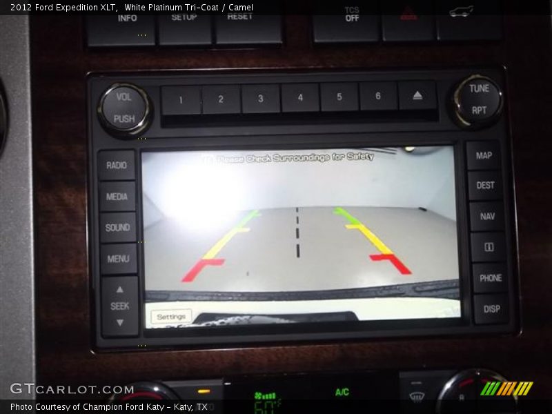 White Platinum Tri-Coat / Camel 2012 Ford Expedition XLT