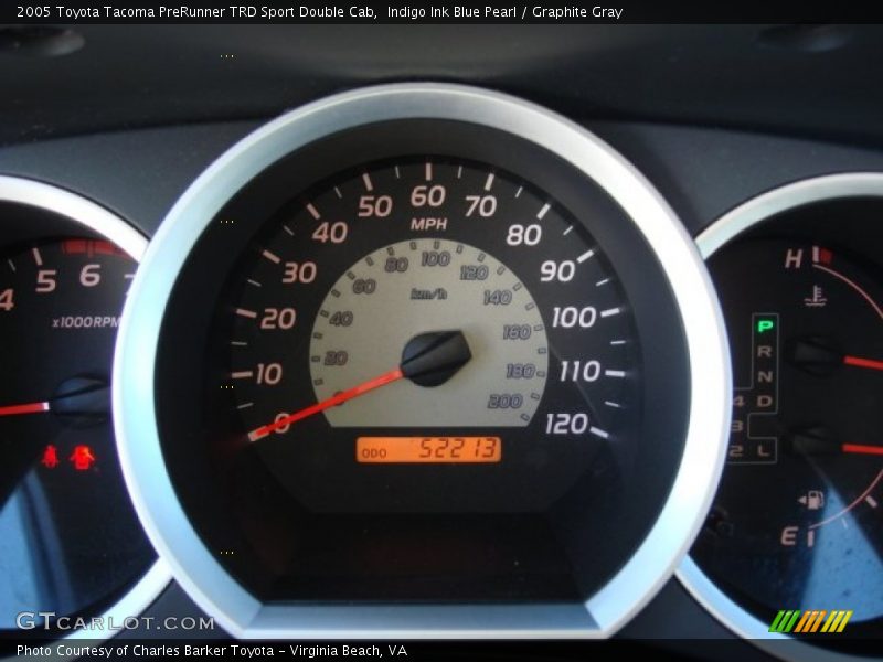 Indigo Ink Blue Pearl / Graphite Gray 2005 Toyota Tacoma PreRunner TRD Sport Double Cab
