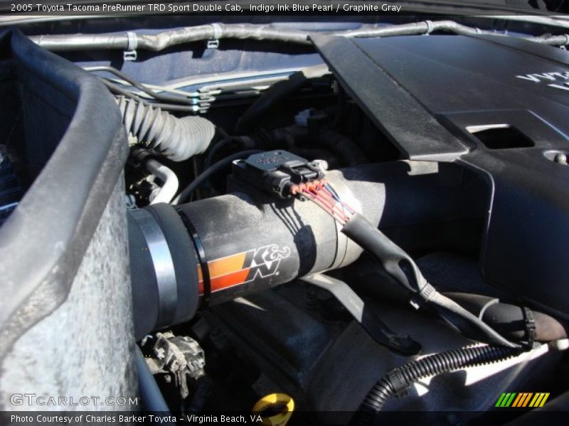 Indigo Ink Blue Pearl / Graphite Gray 2005 Toyota Tacoma PreRunner TRD Sport Double Cab