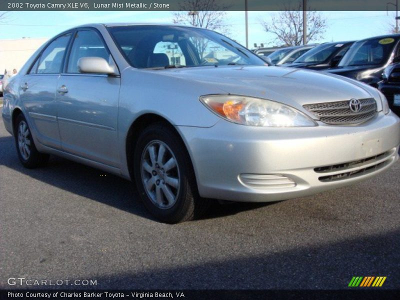 Lunar Mist Metallic / Stone 2002 Toyota Camry XLE V6