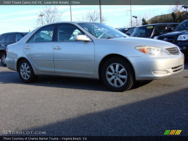 Lunar Mist Metallic / Stone 2002 Toyota Camry XLE V6