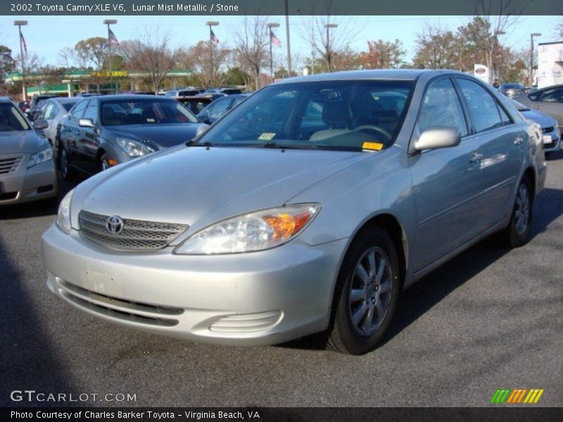 Lunar Mist Metallic / Stone 2002 Toyota Camry XLE V6