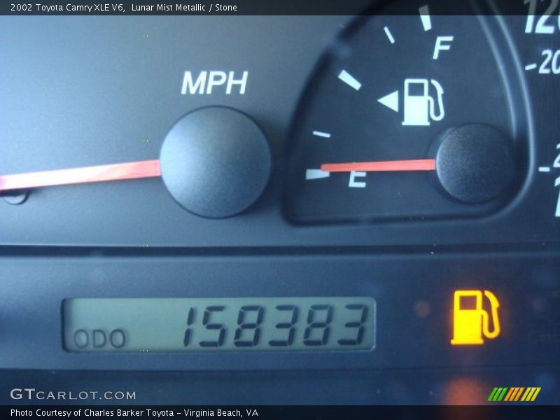 Lunar Mist Metallic / Stone 2002 Toyota Camry XLE V6