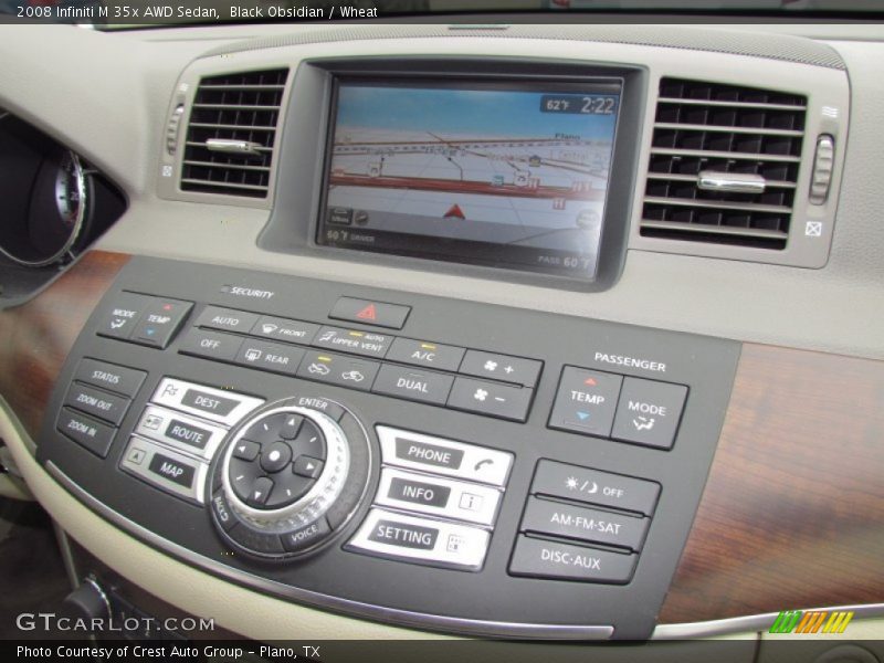 Black Obsidian / Wheat 2008 Infiniti M 35x AWD Sedan