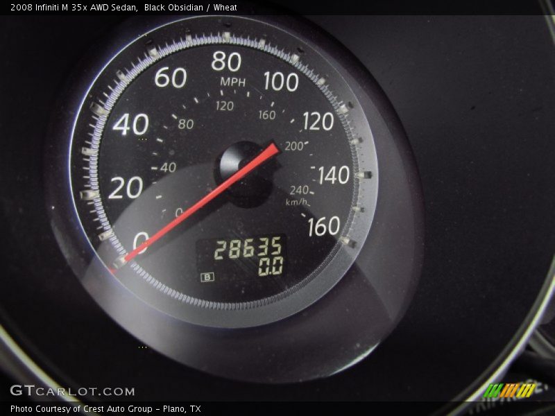 Black Obsidian / Wheat 2008 Infiniti M 35x AWD Sedan