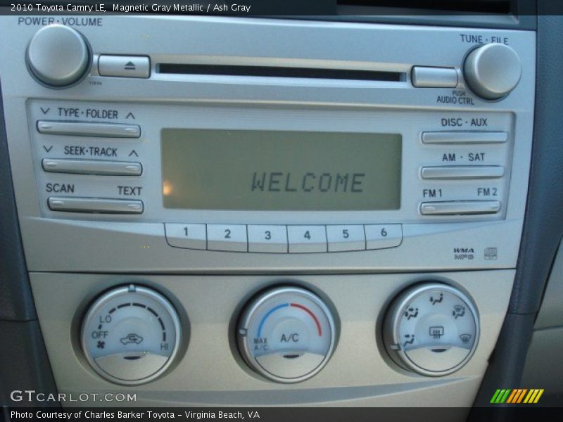 Magnetic Gray Metallic / Ash Gray 2010 Toyota Camry LE