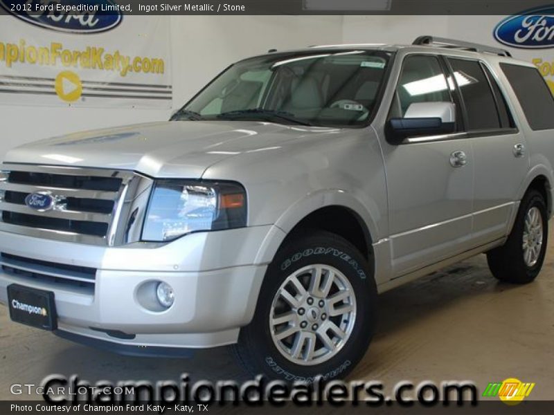 Ingot Silver Metallic / Stone 2012 Ford Expedition Limited